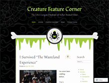 Tablet Screenshot of creaturefeaturecorner.com
